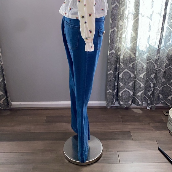 Jason Wu stretch denim high waisted wide leg jeans - Picture 5 of 9